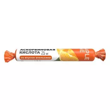Аскорбинка детская вкус апельсина ABC Healthy Food таблетки 10шт