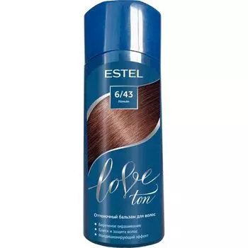 Бальзам для волос оттеночный Love ton Estel/Эстель тон 6/43 Коньяк 150 мл