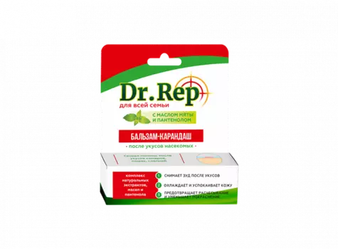 Бальзам-карандаш после укусов насекомых Dr.Rep/Др.Реп 4,2г
