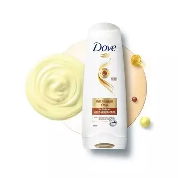 Бальзам-ополаскиватель для сухих непослушных волос питающий уход Hair Therapy Dove/Дав 200мл