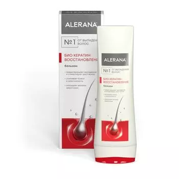 Бальзам-ополаскиватель восстанавливающий Био Кератин Alerana/Алерана фл. 200мл