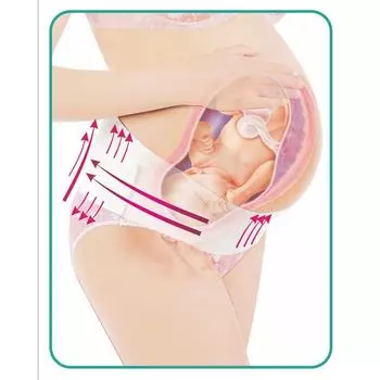 Бандаж ФЭСТ дородовой цвет белый размер 116-120 (модель 1644)