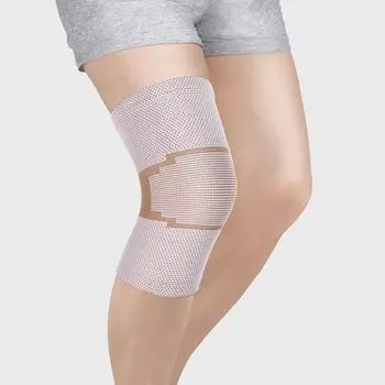 Бандаж на коленный сустав эластичный Ttoman KS-E, бежевый, обхват 40-46см р.L
