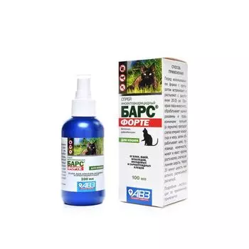 Барс Форте спрей инсектоакарицидный для кошек 100мл