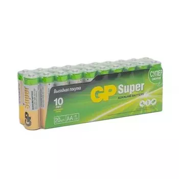 Батарейки алкалиновые GP Super Alkaline 15А АA 20 шт.