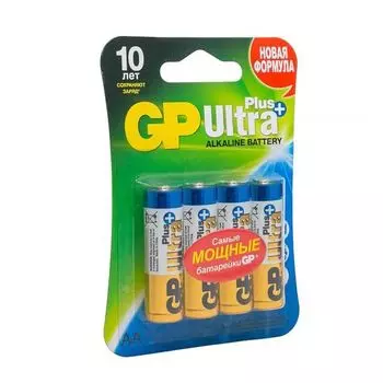 Батарейки алкалиновые GP Ultra Plus Alkaline 15А АA 4 шт. блистер