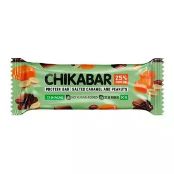 Батончик глазированный с начинкой арахис ChikaLab 60г