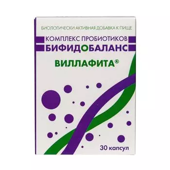 Бифидобаланс комплекс пробиотиков Villaphyta/Виллафита капсулы 0,410г 30шт