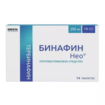 Бинафин Нео таблетки 250мг 14шт