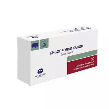 Бисопролол Канон таблетки п/о плен. 5мг 30шт