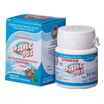 Эдас-903 Бриакон гранулы гомеопатические банка 20г