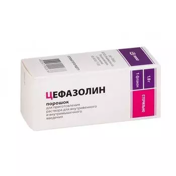 Цефазолин порошок для приг раствора для в/в и в/м введения 1г ЛЕККО