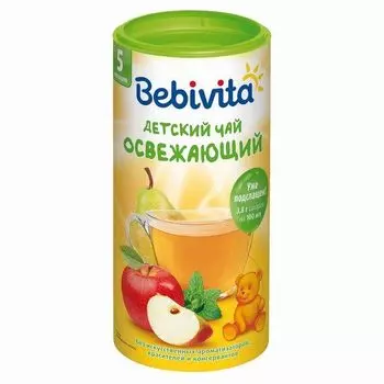 Чай сухой гранулированный для детей с 5 мес. Освежающий Bebivita/Бебивита 200г
