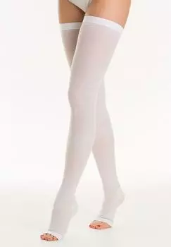 Чулки антиэмболические с открытым носком 1 класс компрессии белые СТАНДАРТ Relaxsan/Релаксан (арт. M0370A) р.S