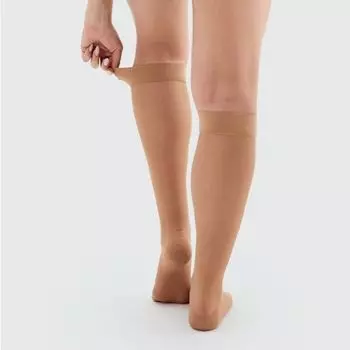 Чулки компрессионные до колена 1C105 класс компрессии 1 бежевый Venoteks/Венотекс р.XXL