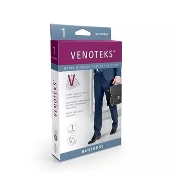 Чулки компрессионные до колена 1C154 класс компрессии 1 бежевый Venoteks/Венотекс р.M