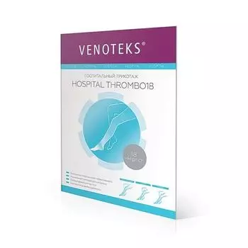 Чулки компрессионные противоэмболические 1A210 класс компрессии 1 белый Venoteks/Венотекс р.L