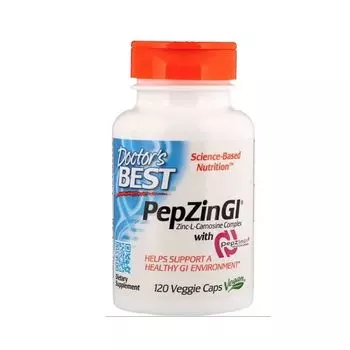 Цинк хелат+L-карнозин Doctor's Best/Доктор Бэст капсулы 220мг 120шт