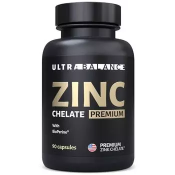 Цинк хелат Premium UltraBalance/УльтраБаланс капсулы 600мг 90шт