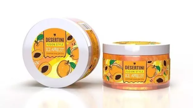Cкраб для тела сахарный ледяной абрикос Desertini/Десертини 250мл