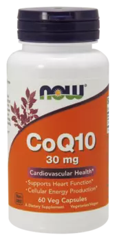 CoQ10 30мг Now/Нау капсулы 516мг 60шт