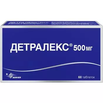 Детралекс таблетки п/о плен. 500мг 60шт