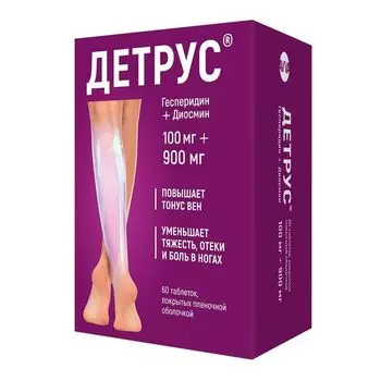 Детрус таблетки п/о плен. 100мг+900мг 60шт