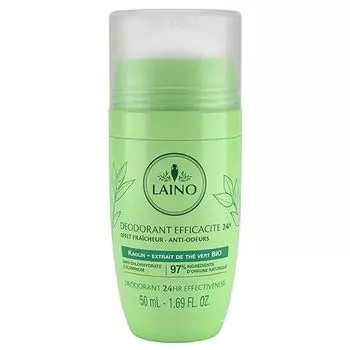 Дезодорант органический зеленый чай с каолином Laino/Лэно ролик 50мл