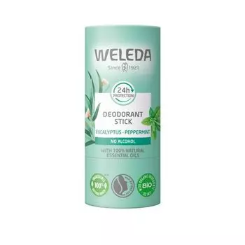 Дезодорант-стик с мятой и эвкалиптом 24ч Weleda/Веледа 50г