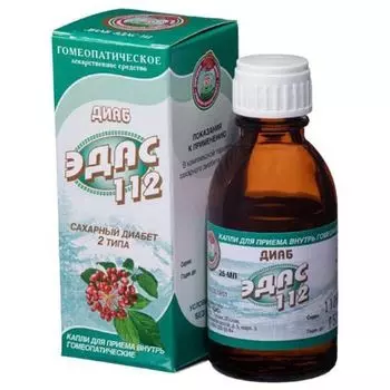 Диаб Эдас-112 капли для приема внутрь гомеопат. 25мл