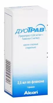 Дуотрав капли глазные 2,5мл