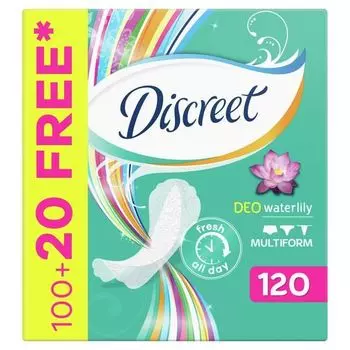 Ежедневные прокладки Discreet Multiform Водная лилия, 120 шт.