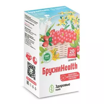 Фиточай брусни Health Здоровье фильтр-пакеты 1,5г 20шт
