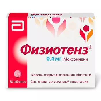 Физиотенз таблетки п/о плён. 0,4мг 28шт