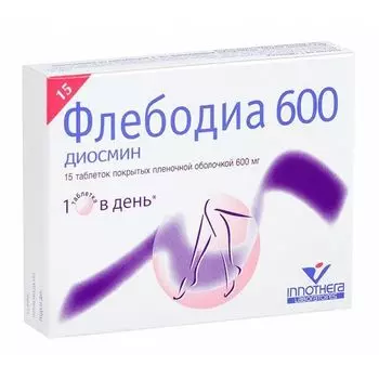 Флебодиа 600 таблетки п/о плен. 600мг 15шт