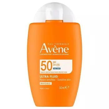 Флюид солнцезащитный для кожи лица ультралегкий невидимый SPF50 Avene/Авен фл. 50мл