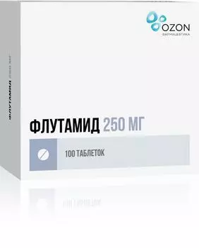 Флутамид таблетки 250мг 100шт