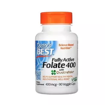Фолиевая кислота с витамином С Doctor's Best/Доктор Бэст капсулы 200мг 90шт