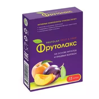 Фрутолакс капсулы 0,35г 15шт