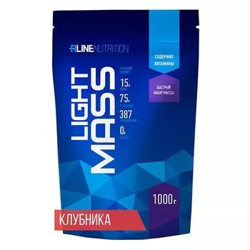 Гейнер клубника Light Mass R-Line 1кг