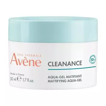Гель-аква для жирной и проблемной кожи склонной к акне матирующий Cleanance Avene/Авен банка 50мл