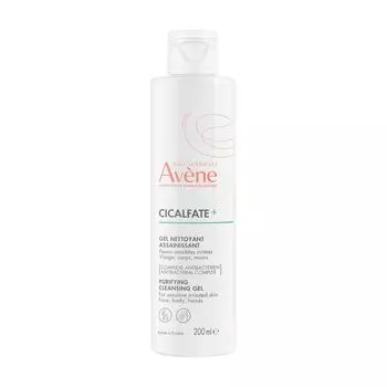 Гель для чувствительной и раздраженной кожи очищающий Cicalfate+ Avene/Авен 200мл