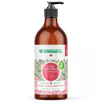 Гель для душа пачули и ароматный бергамот Synergetic 750мл