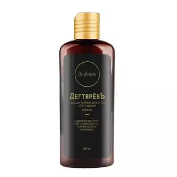 Гель для душа с пептидами мужской дегтярный ДегтярёвЪ Рефарм 250мл