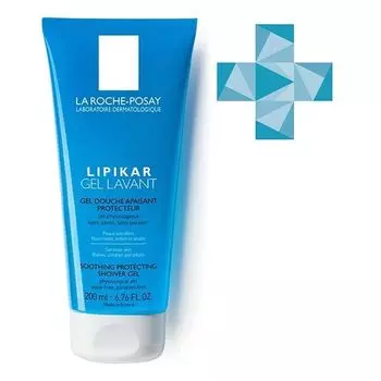 Гель для душа с защитными свойствами успокаивающий Lipikar Gel Lavante La Roche Posay/Ля рош позе 200мл
