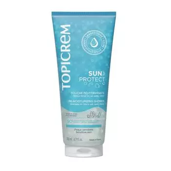 Гель для душа увлажняющий Sun Protect Topicrem/Топикрем туба 200мл