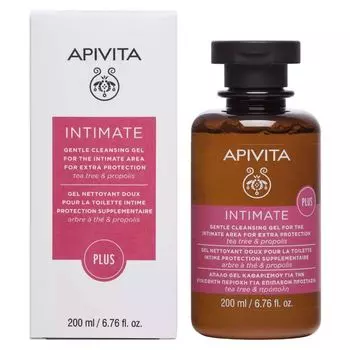 Гель для интимной гигиены с чайным деревом и прополисом Intinate Plus Apivita/Апивита 200мл