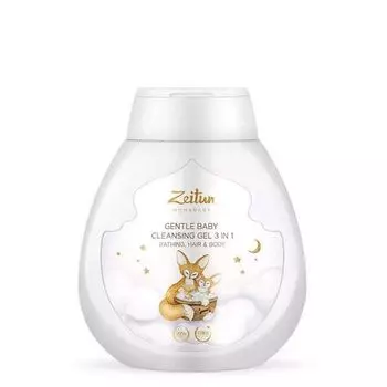 Гель для купания очищение волос и тела детский нежный 3в1 Zeitun 250мл