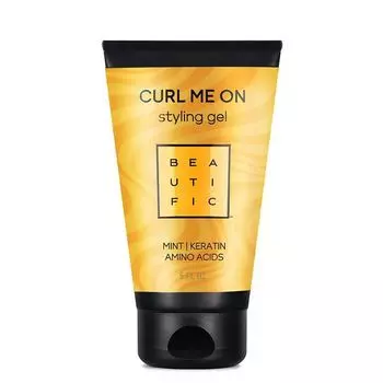 Гель для укладки кудрявых и волнистых волос средней фиксации Curl me on Beautific 150мл