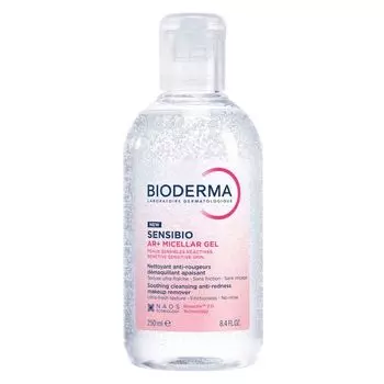 Гель мицеллярный для кожи с покраснениями очищающий Sensibio AR+ Bioderma/Биодерма фл. 250мл